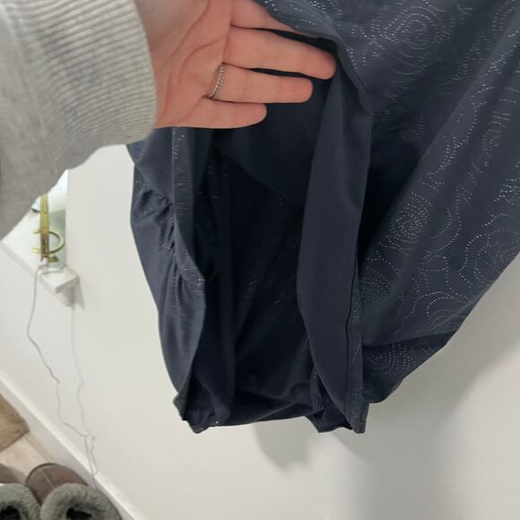 Merona Gray Floral Sparkle One Piece Bathing Suit Size 24W - Picture 6 of 6